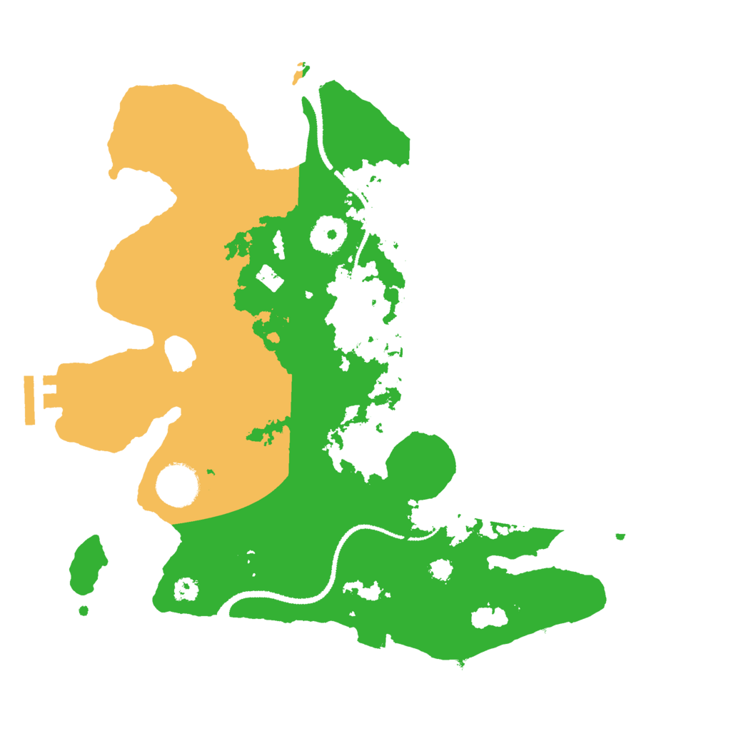 Biome Rust Map: Procedural Map, Size: 3000, Seed: 2318465