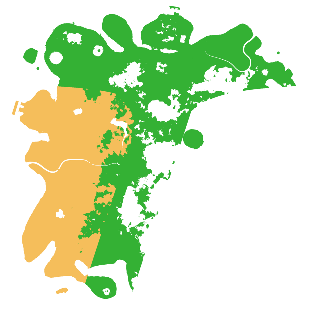 Biome Rust Map: Procedural Map, Size: 4500, Seed: 54577