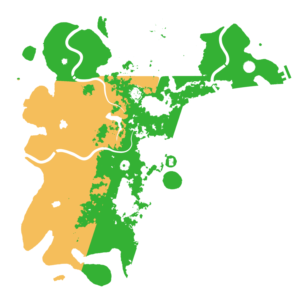 Biome Rust Map: Procedural Map, Size: 4500, Seed: 54577