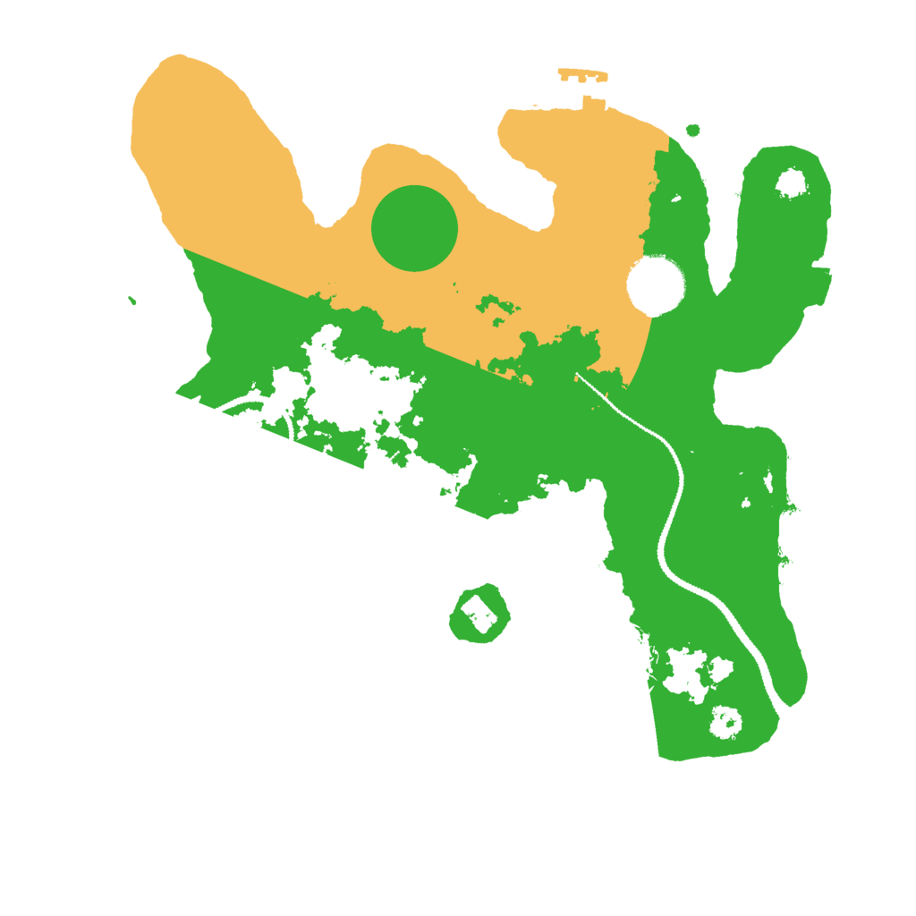 Biome Rust Map: Procedural Map, Size: 2800, Seed: 505545273