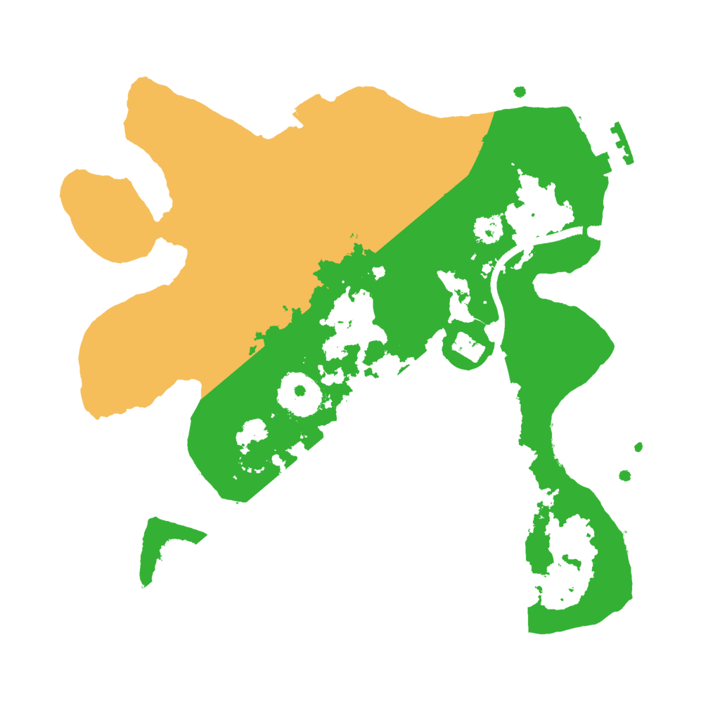 Biome Rust Map: Procedural Map, Size: 2500, Seed: 303030