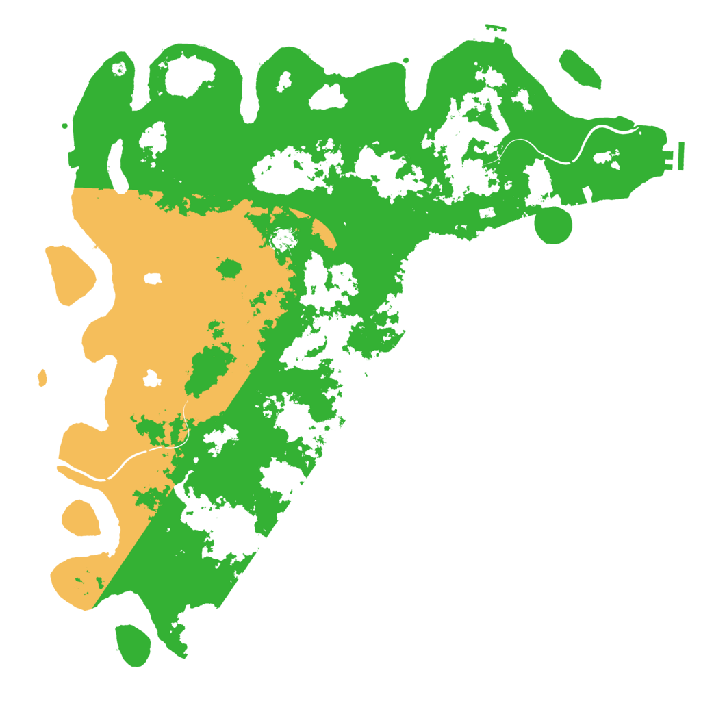 Biome Rust Map: Procedural Map, Size: 5000, Seed: 261269816