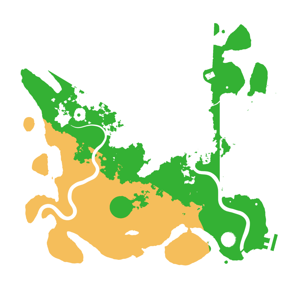 Biome Rust Map: Procedural Map, Size: 3500, Seed: 127500924