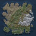 Thumbnail Rust Map: Procedural Map, Size: 3750, Seed: 377037056, 15 Monuments