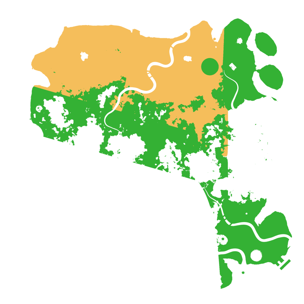 Biome Rust Map: Procedural Map, Size: 4651, Seed: 2147483647