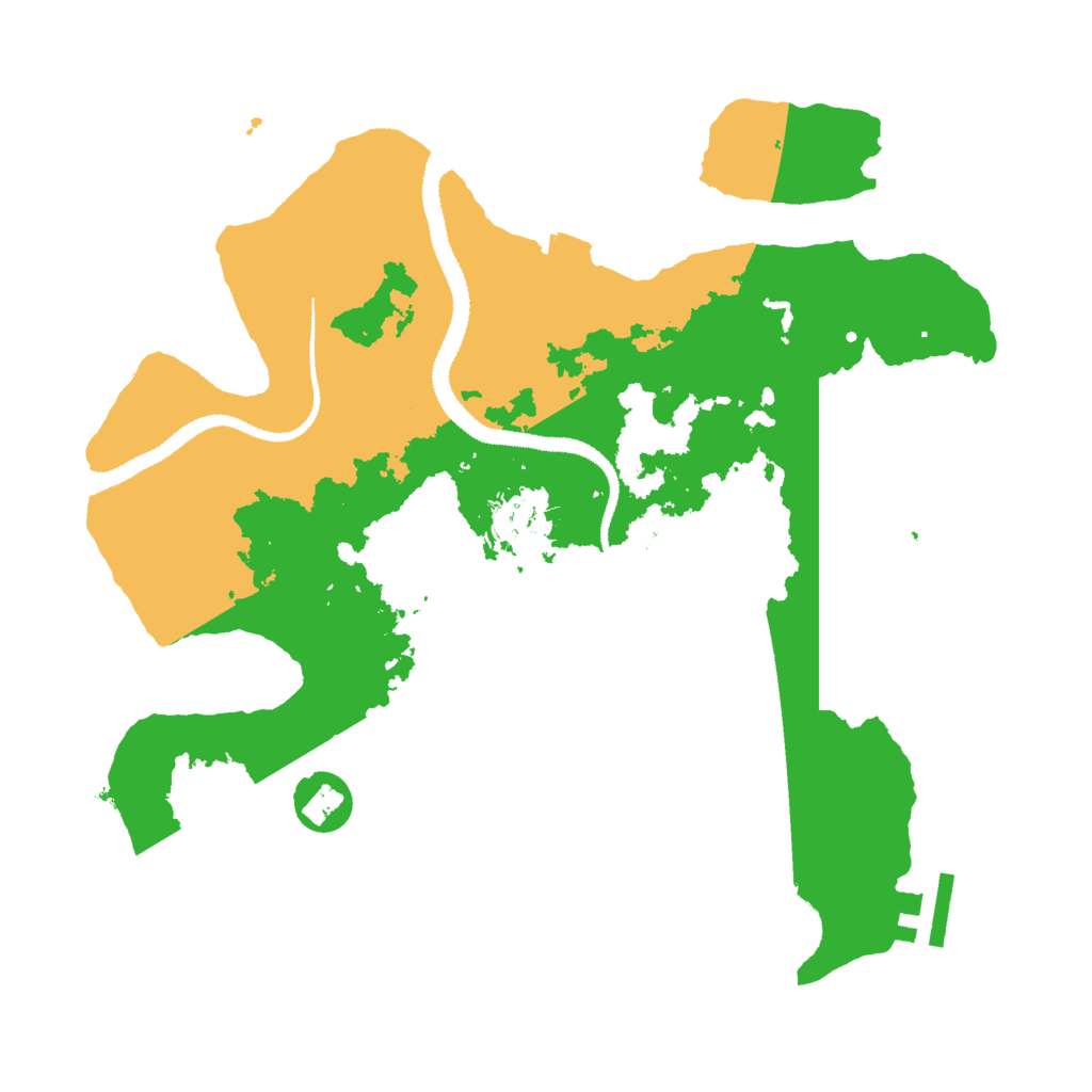 Biome Rust Map: Procedural Map, Size: 3000, Seed: 893558