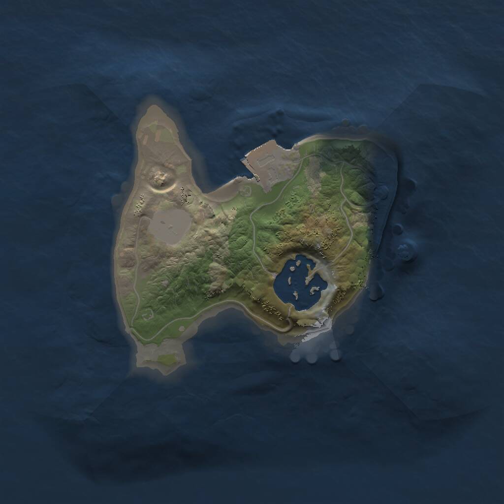 Rust Map: Procedural Map, Size: 1500, Seed: 1001019923, 2 Monuments