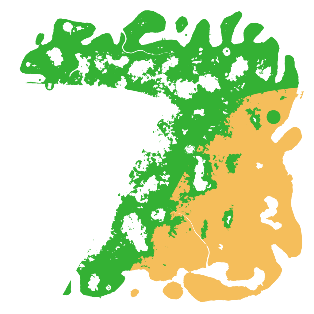 Biome Rust Map: Procedural Map, Size: 6000, Seed: 279660385