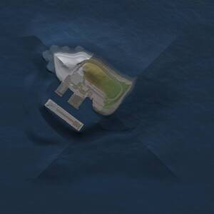 Thumbnail Rust Map: Procedural Map, Size: 1000, Seed: 2129189486, 2 Monuments