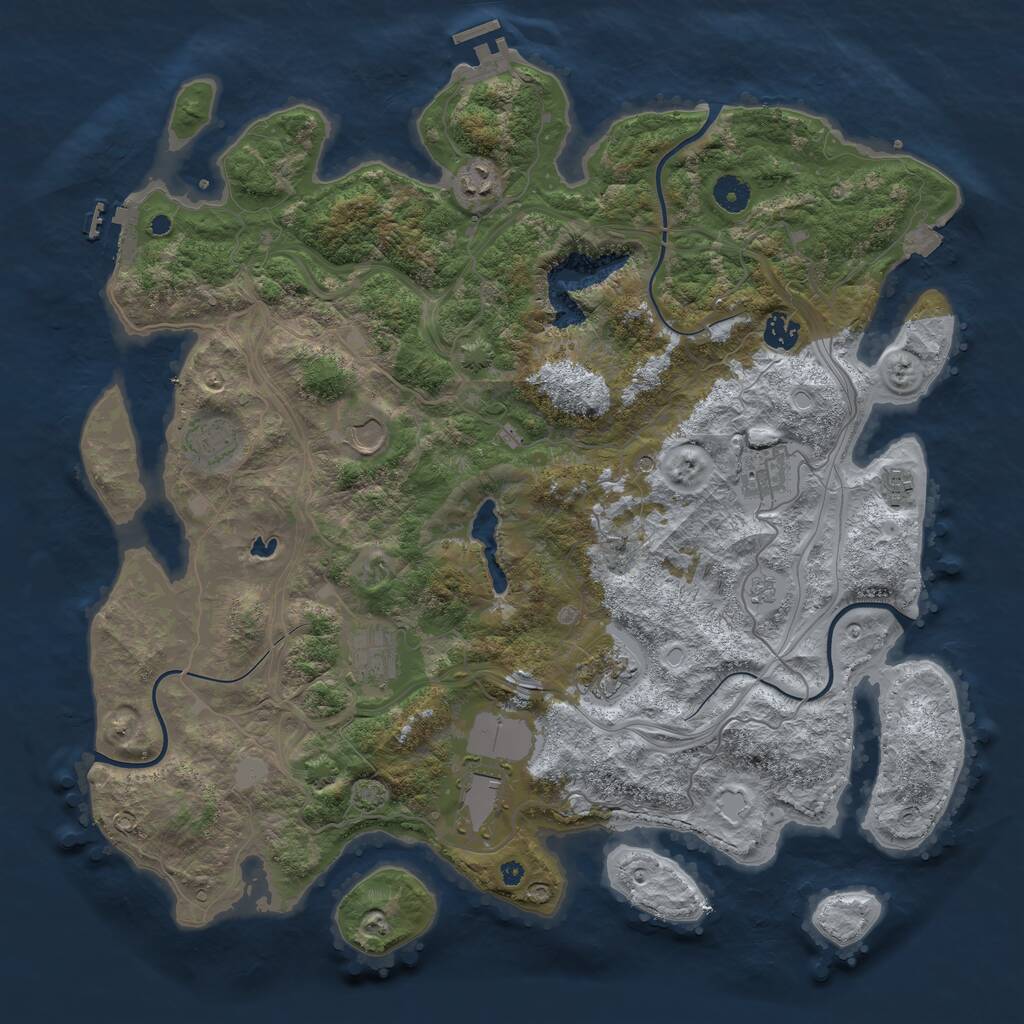 Rust Map: Procedural Map, Size: 4250, Seed: 177, 15 Monuments