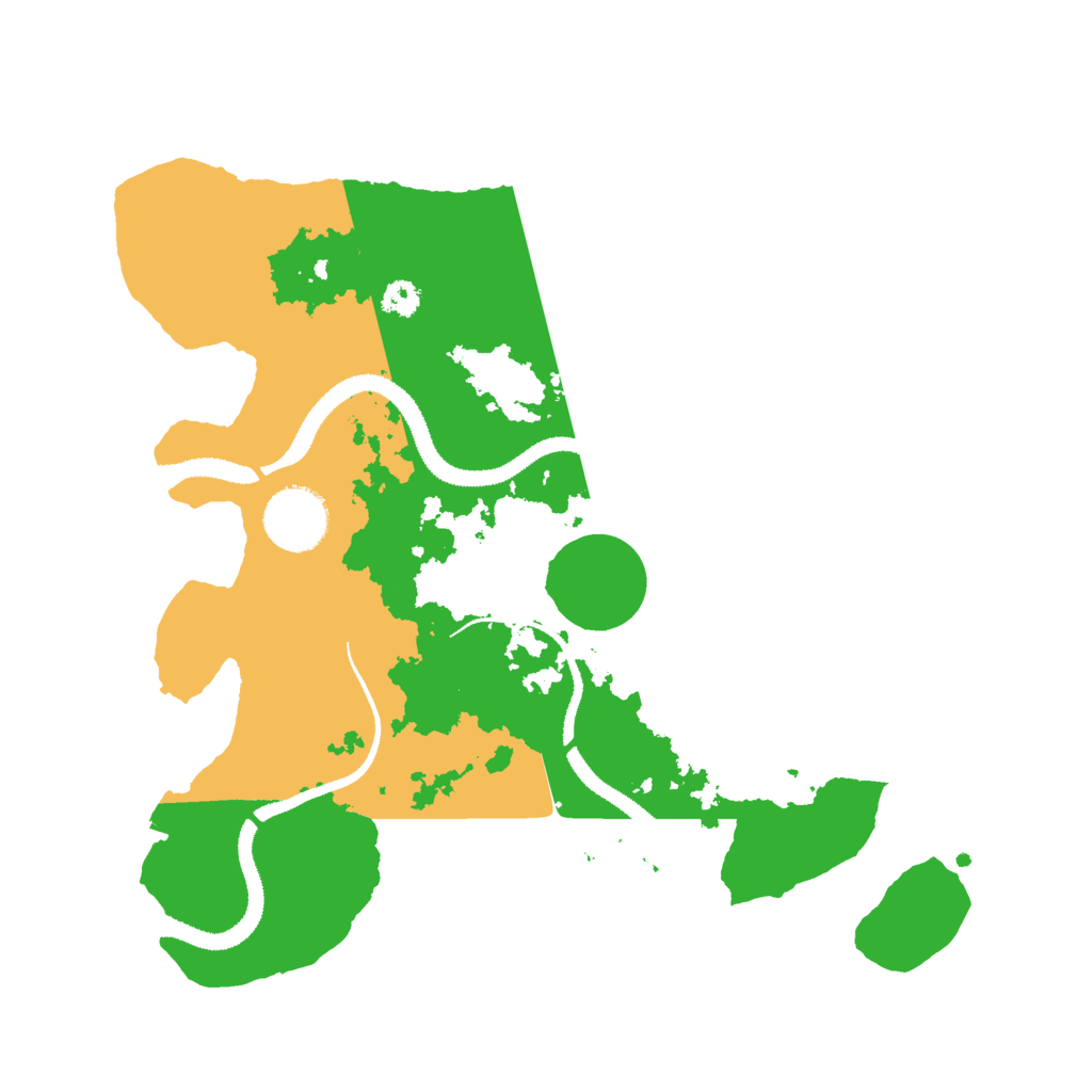Biome Rust Map: Procedural Map, Size: 3000, Seed: 258554973