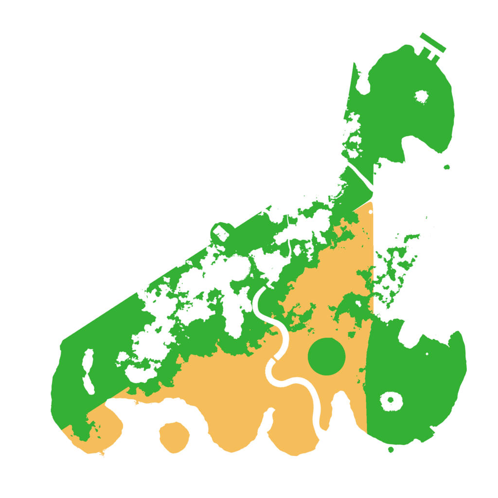 Biome Rust Map: Procedural Map, Size: 3500, Seed: 10042025