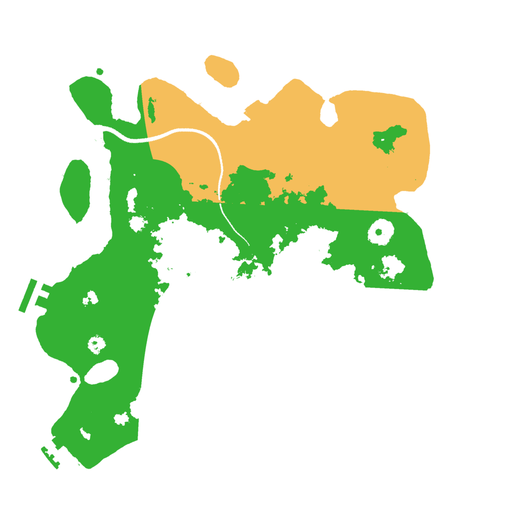 Biome Rust Map: Procedural Map, Size: 3000, Seed: 48758