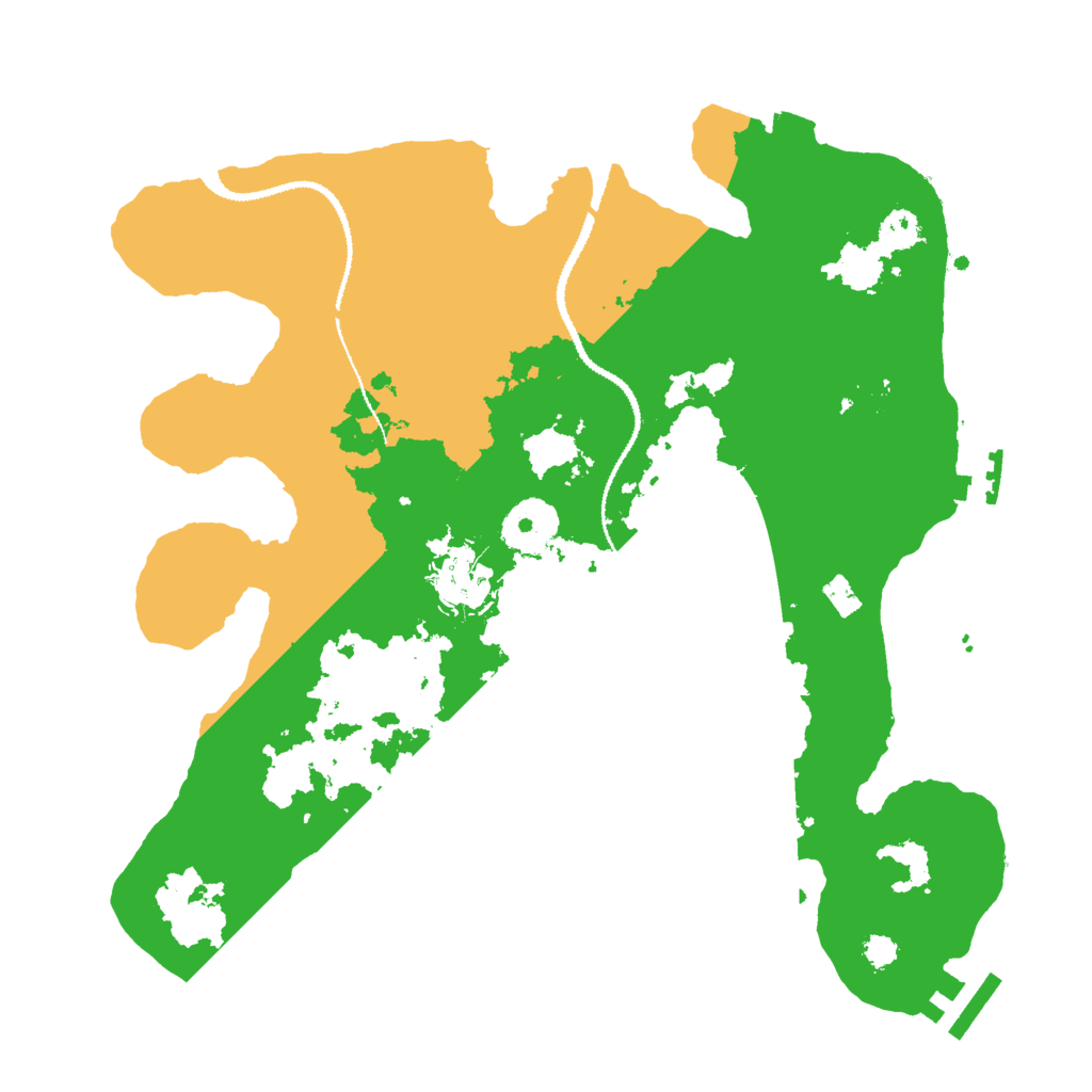 Biome Rust Map: Procedural Map, Size: 3000, Seed: 661142384
