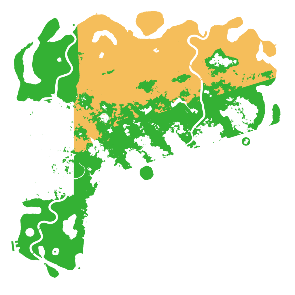 Biome Rust Map: Procedural Map, Size: 6000, Seed: 15858132