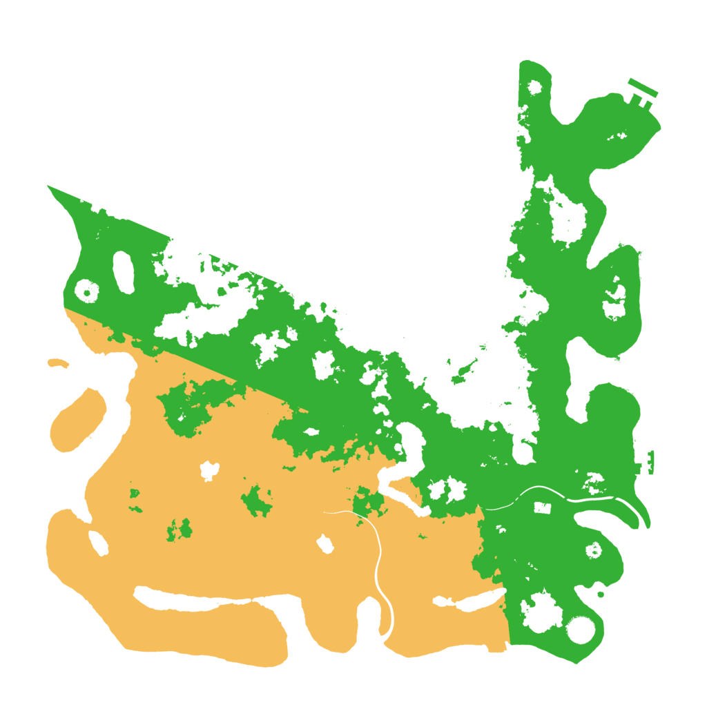 Biome Rust Map: Procedural Map, Size: 4500, Seed: 178939005