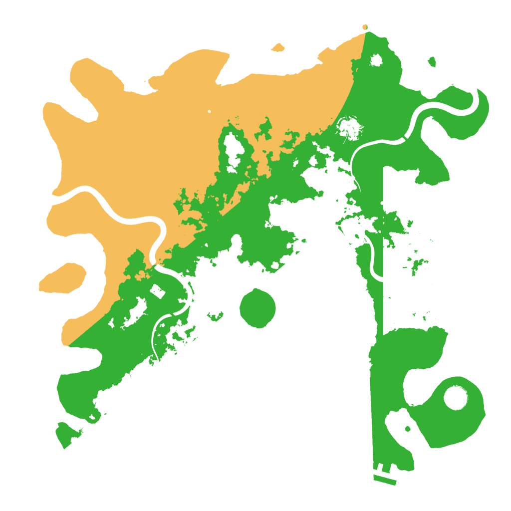 Biome Rust Map: Procedural Map, Size: 3800, Seed: 300241970