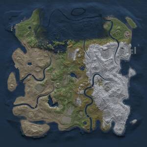 Thumbnail Rust Map: Procedural Map, Size: 4250, Seed: 659505733, 16 Monuments