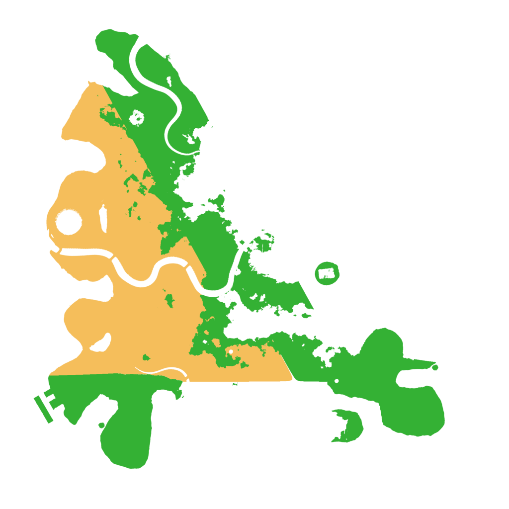 Biome Rust Map: Procedural Map, Size: 3500, Seed: 942179251