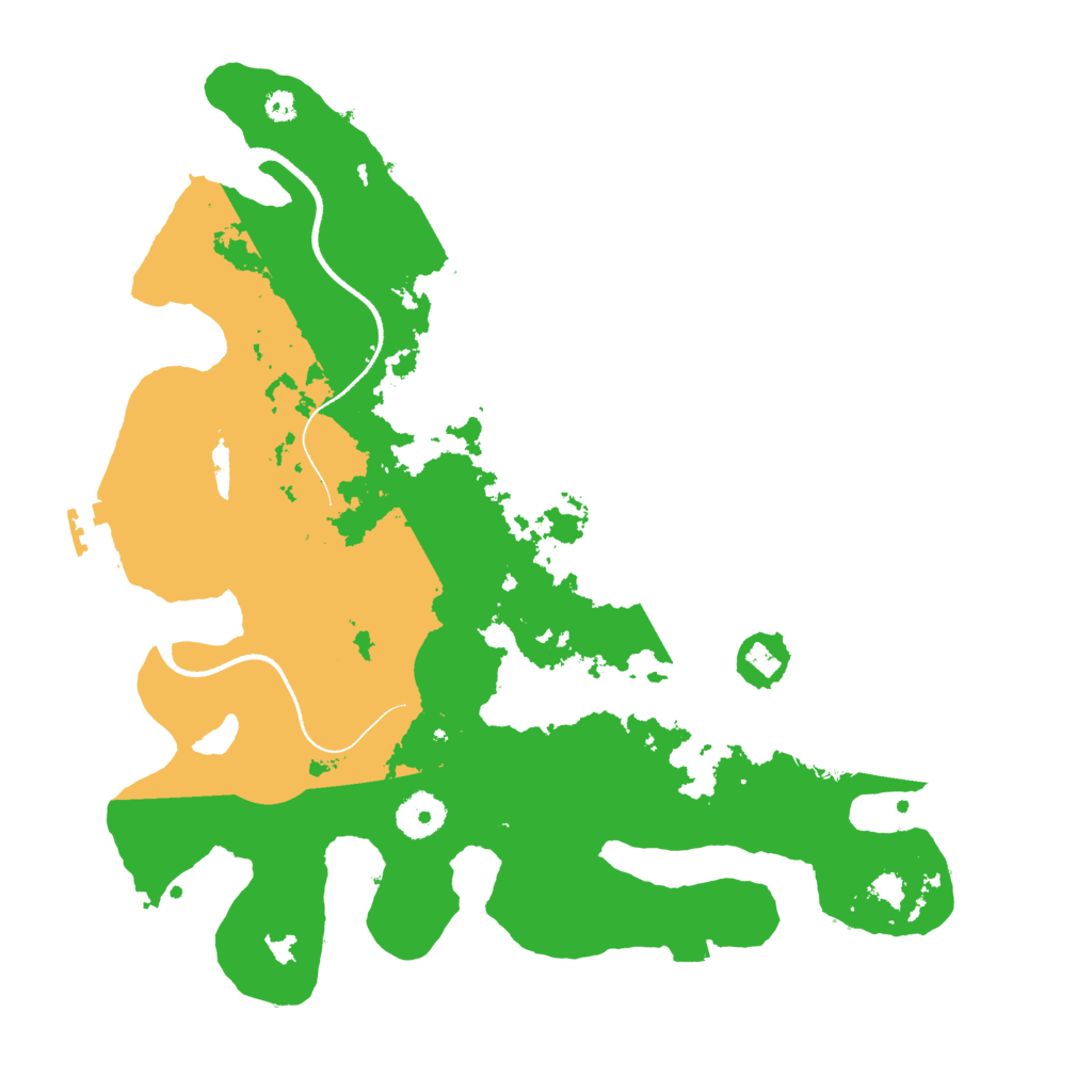 Biome Rust Map: Procedural Map, Size: 3500, Seed: 942179251