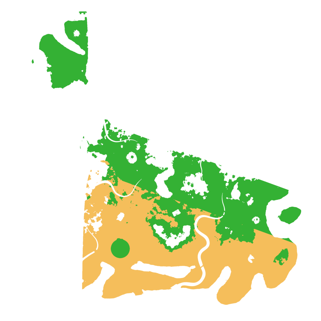Biome Rust Map: Procedural Map, Size: 4500, Seed: 1111222233