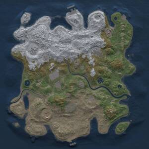 Thumbnail Rust Map: Procedural Map, Size: 3850, Seed: 486043358, 15 Monuments