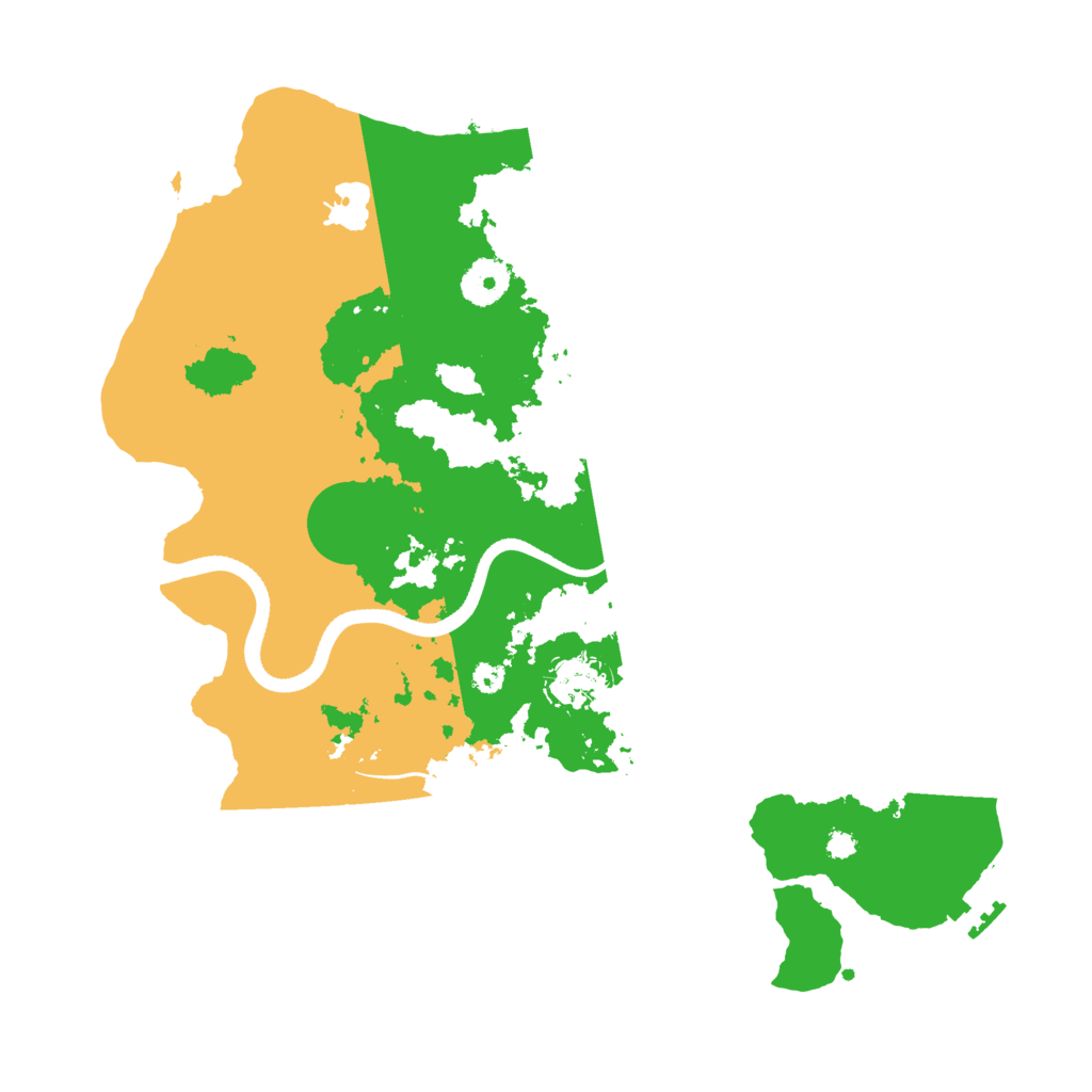 Biome Rust Map: Procedural Map, Size: 3500, Seed: 527032025