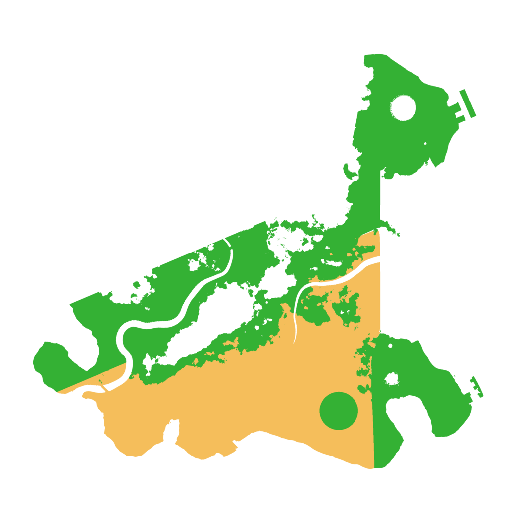 Biome Rust Map: Procedural Map, Size: 3500, Seed: 1930050830