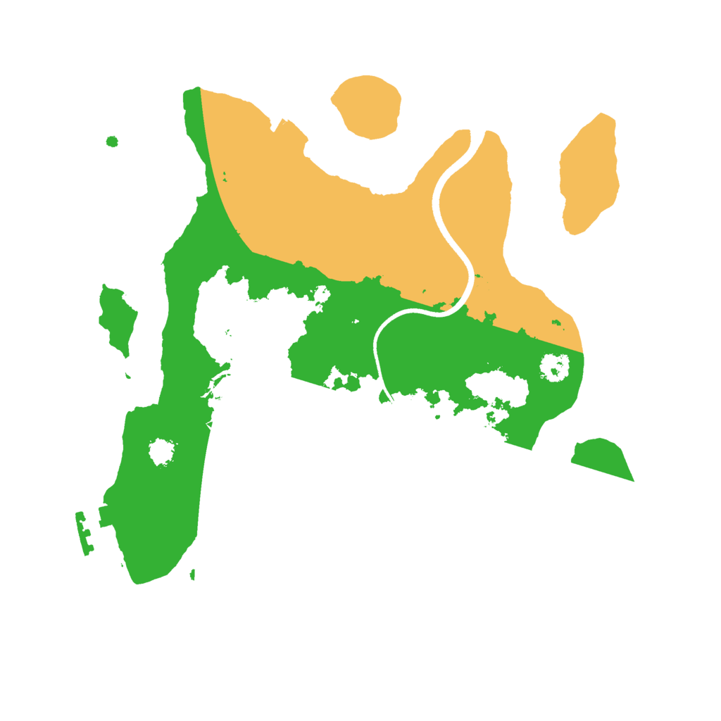 Biome Rust Map: Procedural Map, Size: 2500, Seed: 559068603
