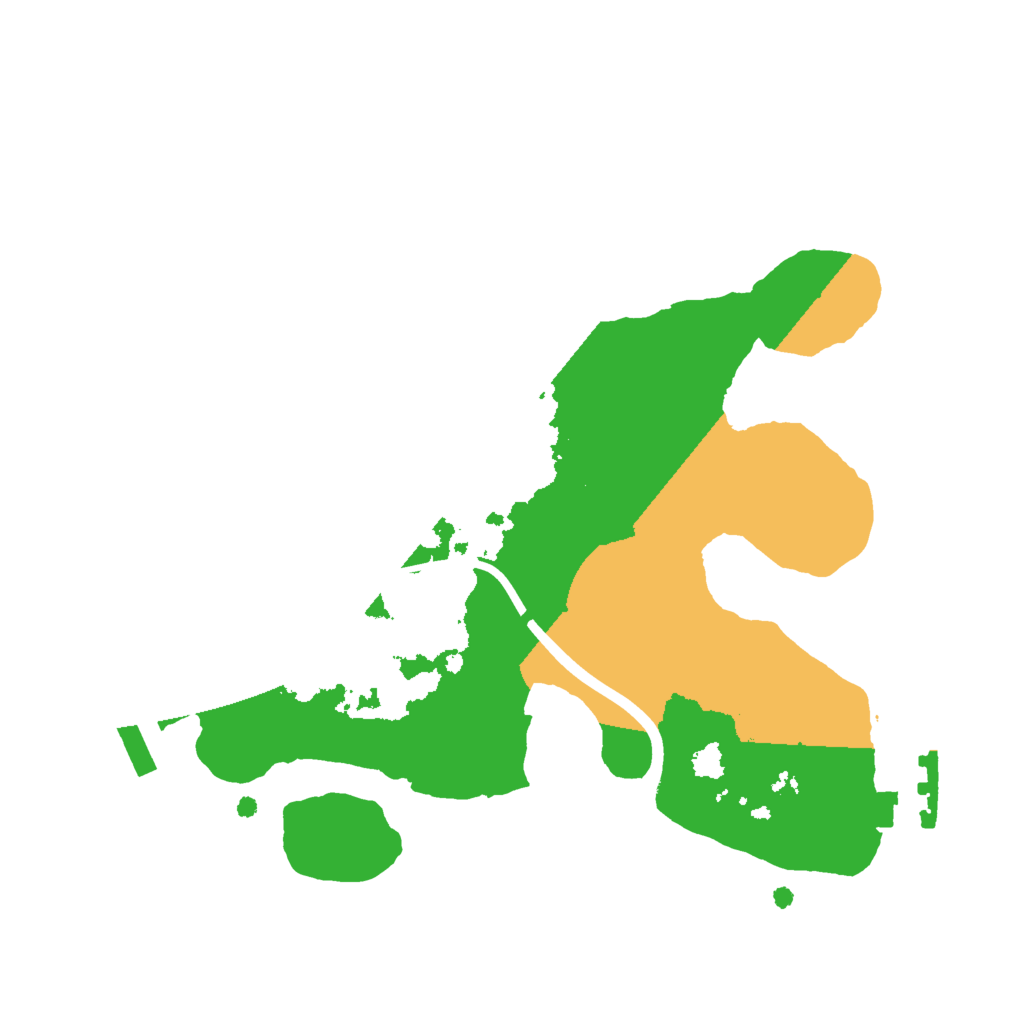 Biome Rust Map: Procedural Map, Size: 2000, Seed: 1224