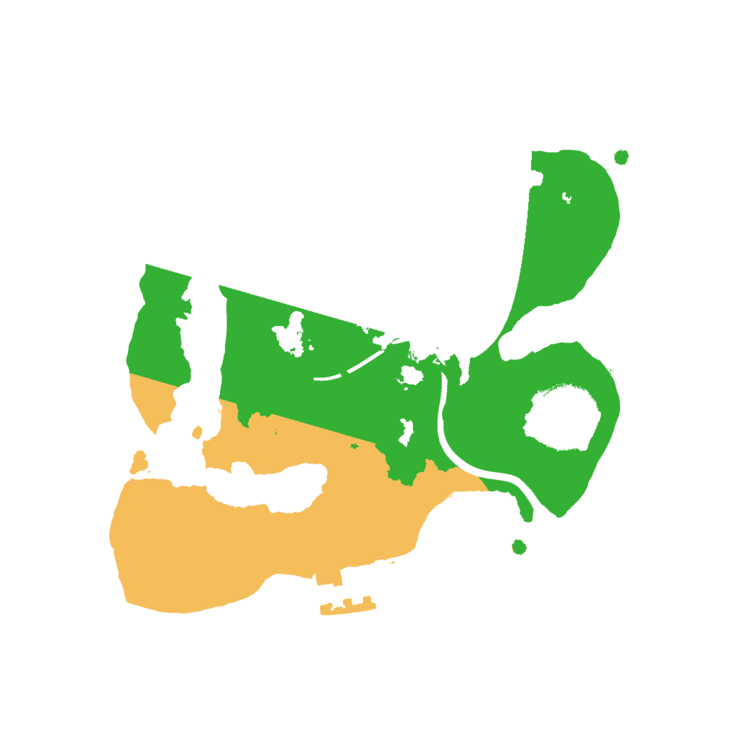 Biome Rust Map: Procedural Map, Size: 2000, Seed: 1418694865