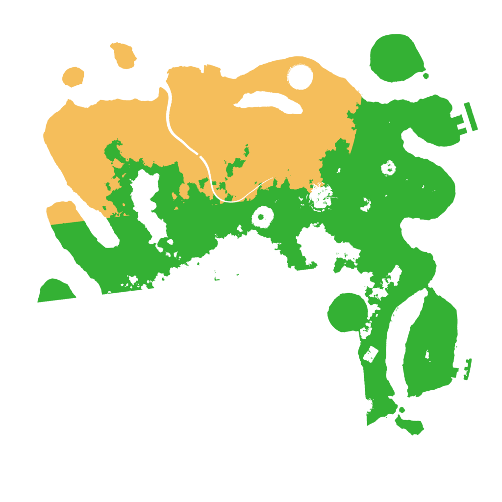 Biome Rust Map: Procedural Map, Size: 3500, Seed: 524559971