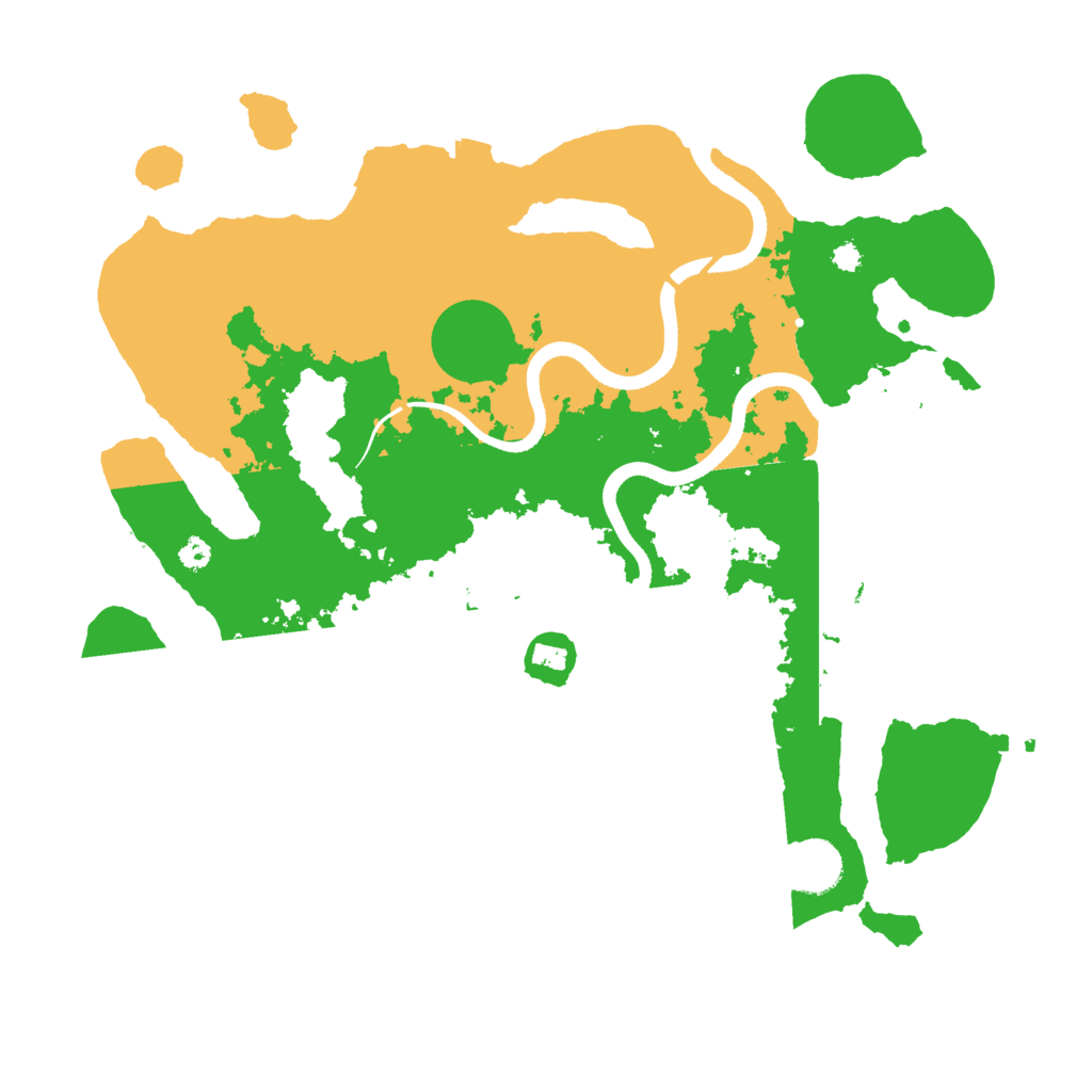 Biome Rust Map: Procedural Map, Size: 3500, Seed: 524559971