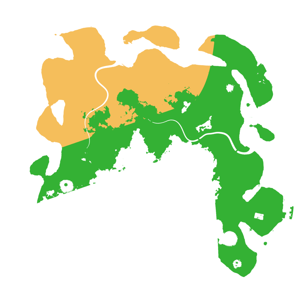 Biome Rust Map: Procedural Map, Size: 3500, Seed: 60001