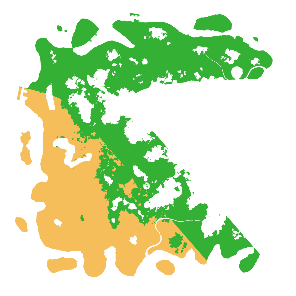 Biome Rust Map: Procedural Map, Size: 4500, Seed: 29745