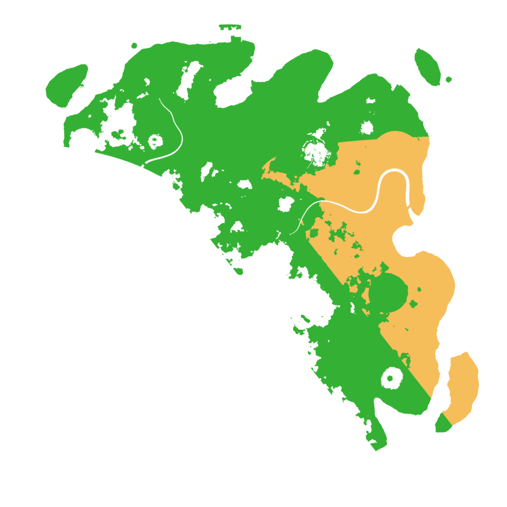 Biome Rust Map: Procedural Map, Size: 3500, Seed: 8558863
