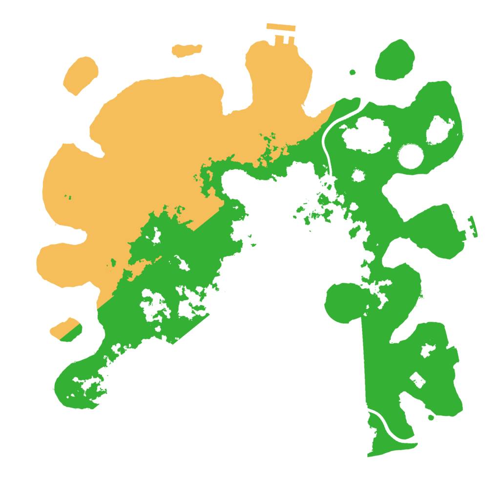 Biome Rust Map: Procedural Map, Size: 3500, Seed: 99782227