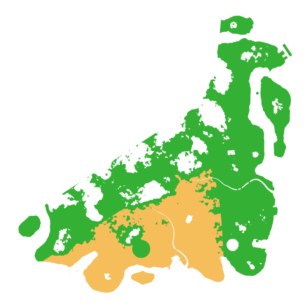 Biome Rust Map: Procedural Map, Size: 4500, Seed: 2119845087