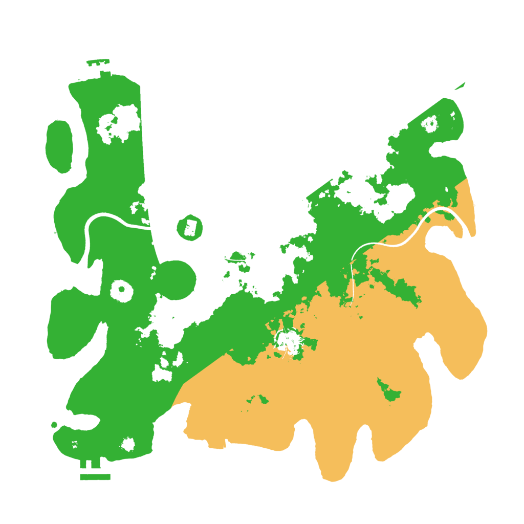 Biome Rust Map: Procedural Map, Size: 3500, Seed: 165478215