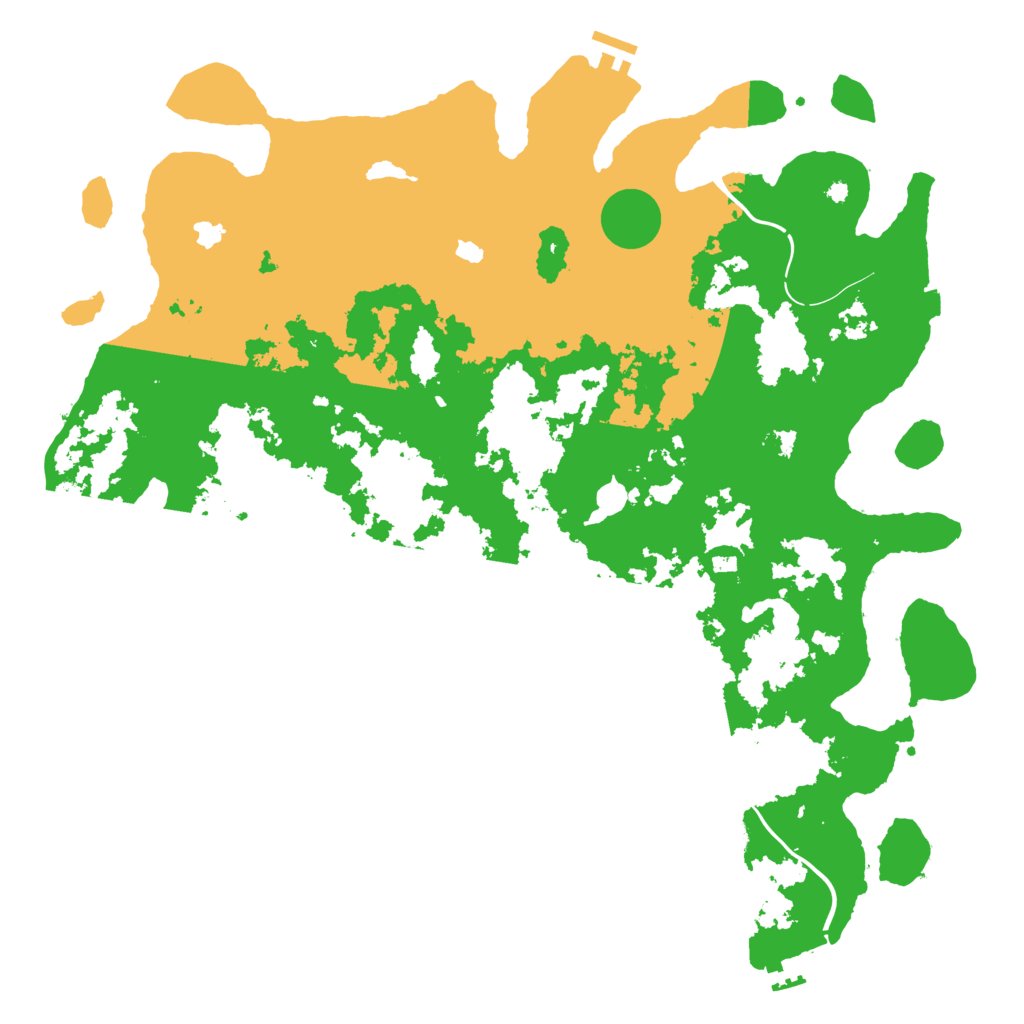 Biome Rust Map: Procedural Map, Size: 4500, Seed: 5447822