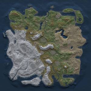 Thumbnail Rust Map: Procedural Map, Size: 4250, Seed: 1459877895, 15 Monuments