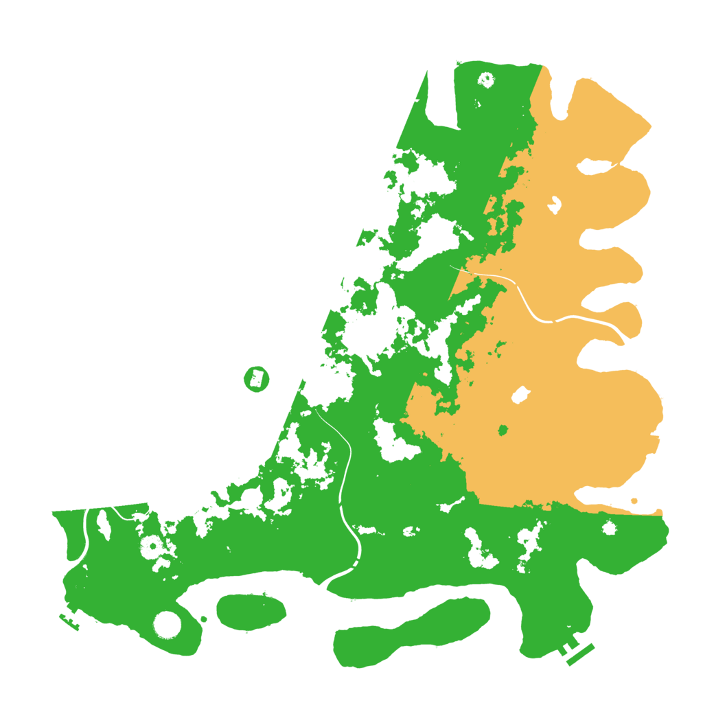 Biome Rust Map: Procedural Map, Size: 4500, Seed: 1221305677