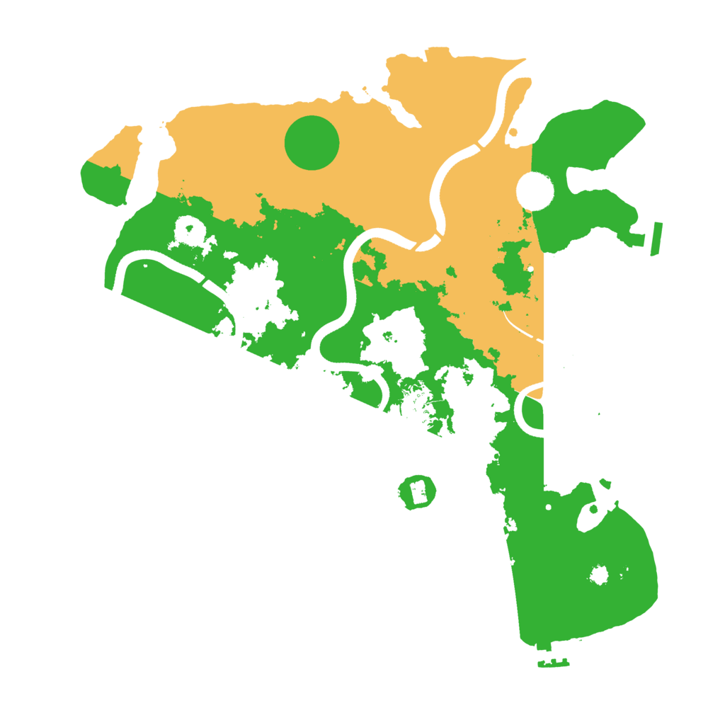 Biome Rust Map: Procedural Map, Size: 3500, Seed: 208254539