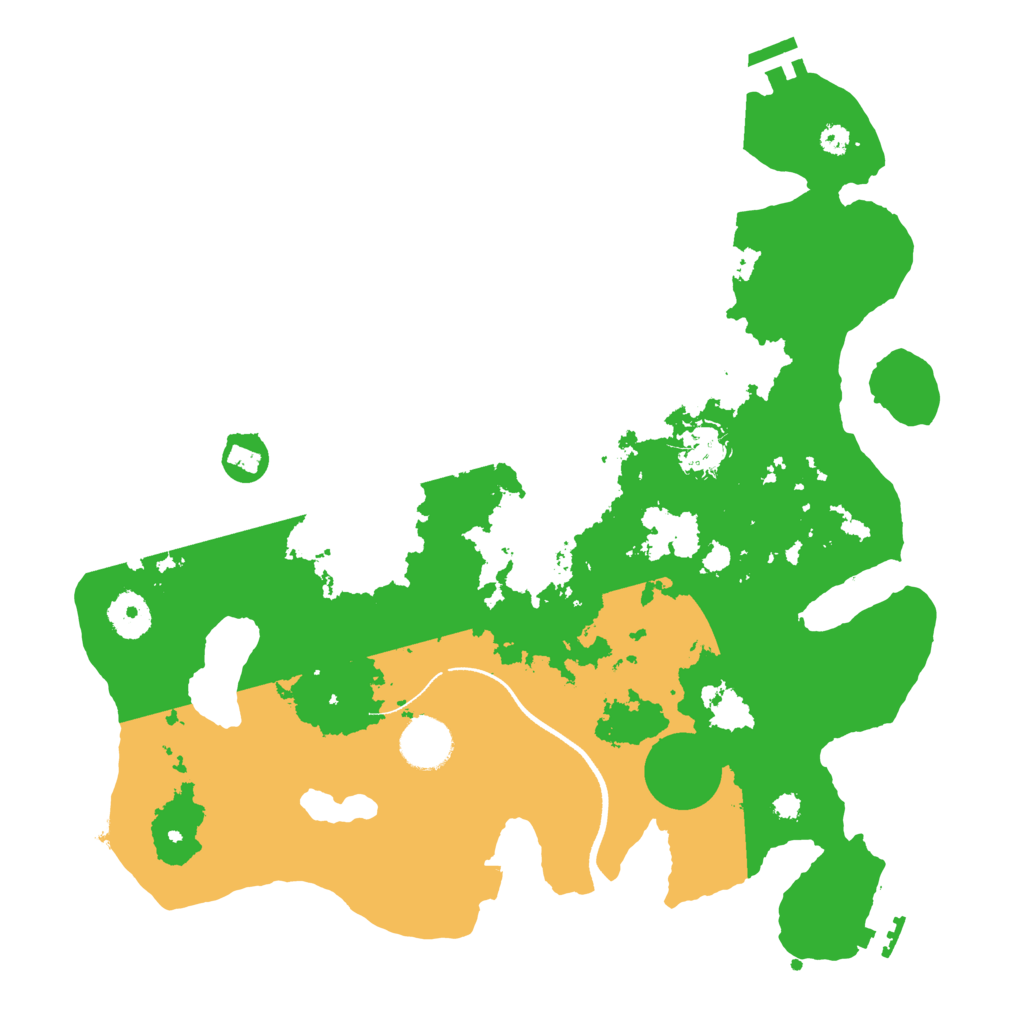 Biome Rust Map: Procedural Map, Size: 3500, Seed: 489187685