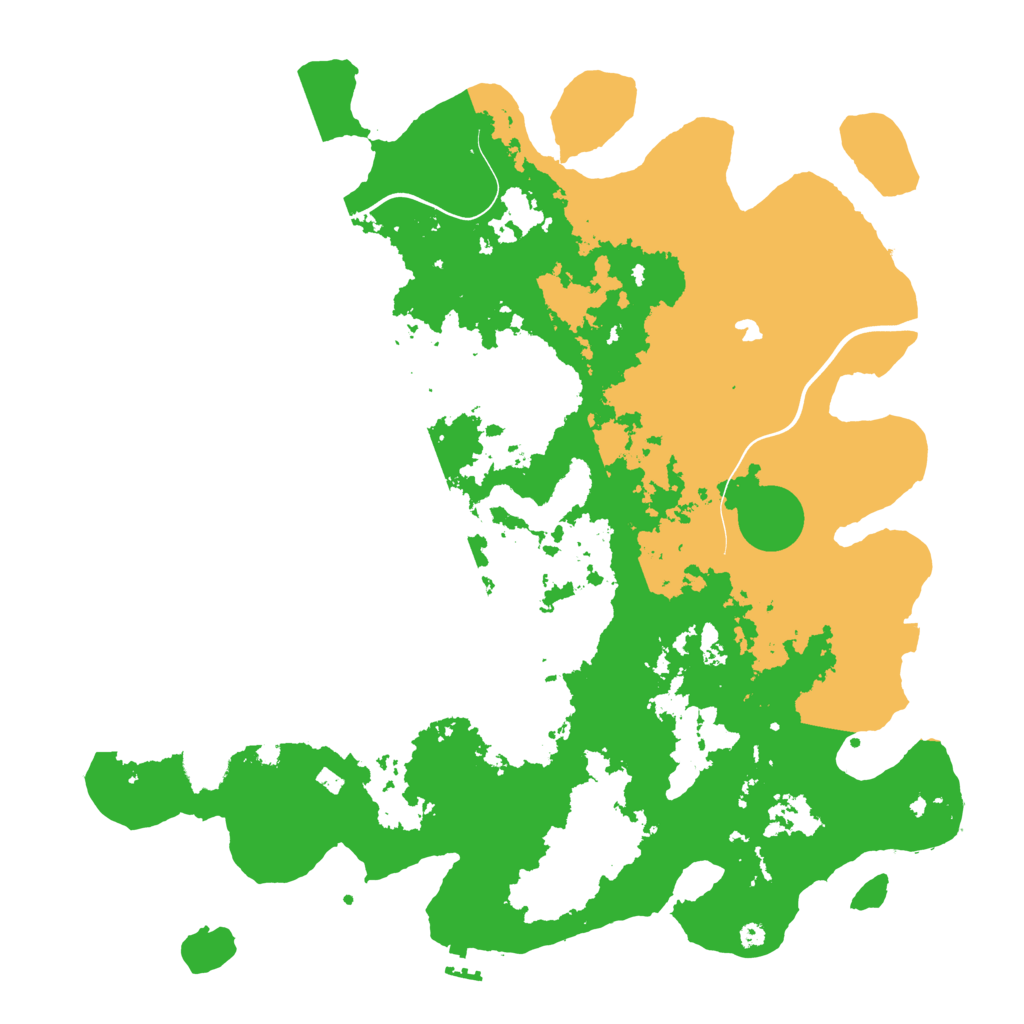 Biome Rust Map: Procedural Map, Size: 4100, Seed: 76543