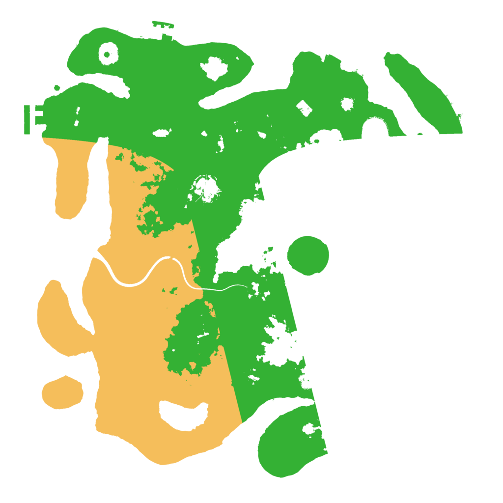 Biome Rust Map: Procedural Map, Size: 3500, Seed: 75448653