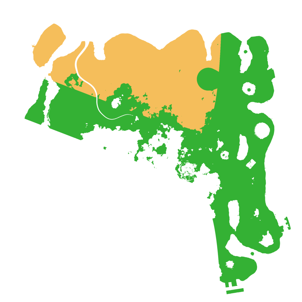 Biome Rust Map: Procedural Map, Size: 3500, Seed: 36071735