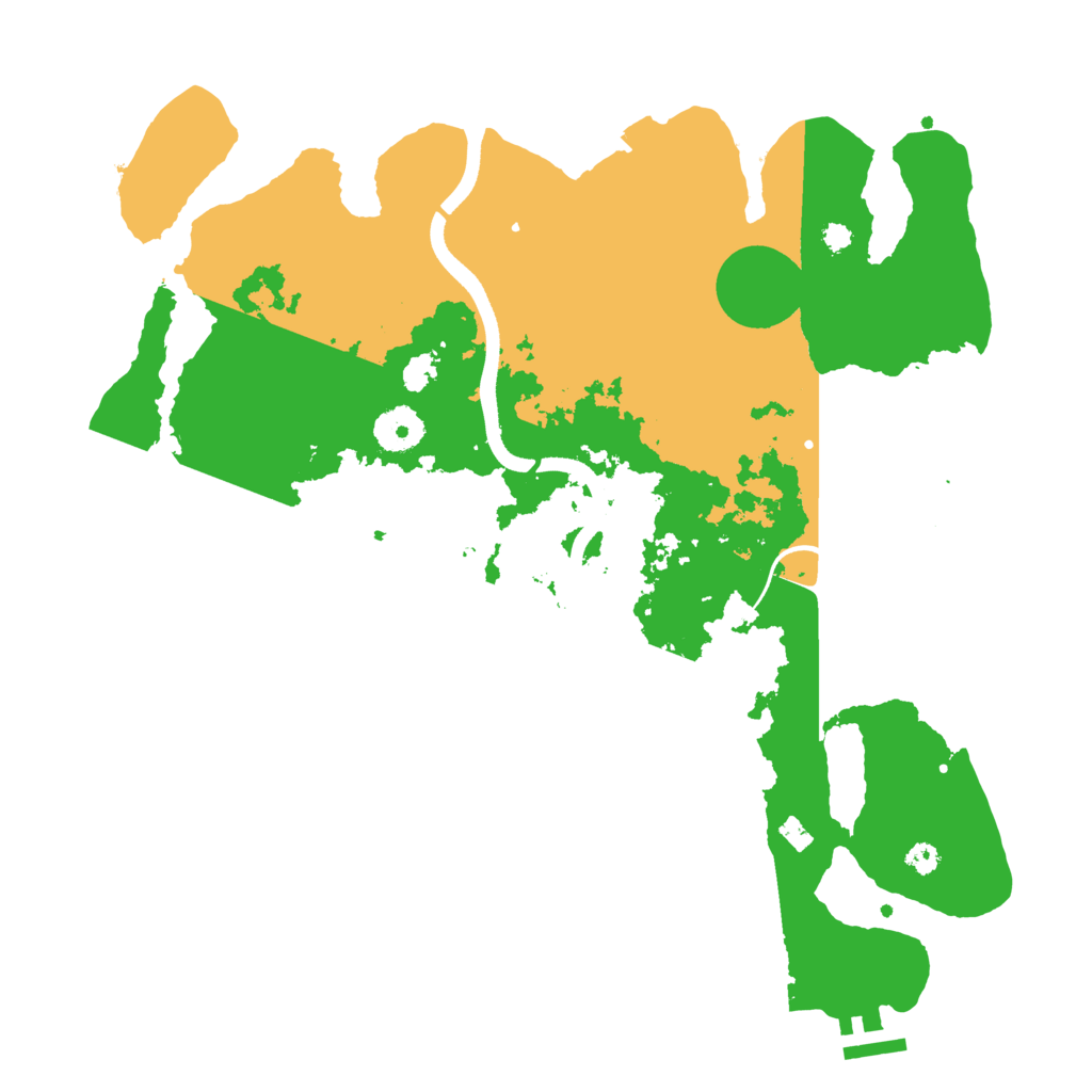 Biome Rust Map: Procedural Map, Size: 3500, Seed: 36071735