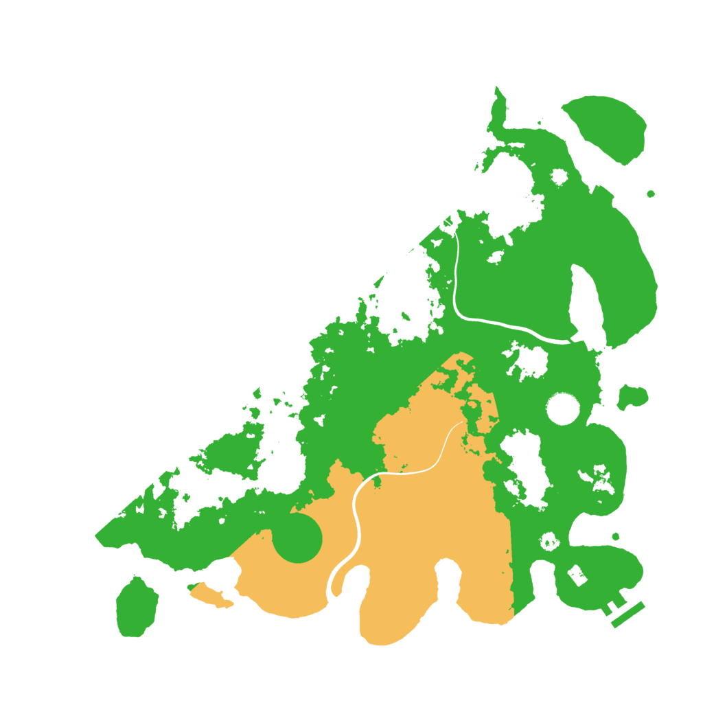 Biome Rust Map: Procedural Map, Size: 3800, Seed: 52254755