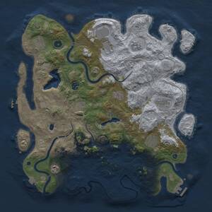 Thumbnail Rust Map: Procedural Map, Size: 4250, Seed: 52926817, 16 Monuments